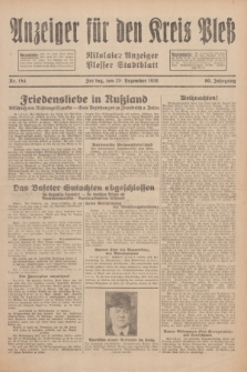 Anzeiger für den Kreis Pleß : Nikolaier Anzeiger : Plesser Stadtblatt. Jg.80, Nr. 154 (25 Dezember 1931)