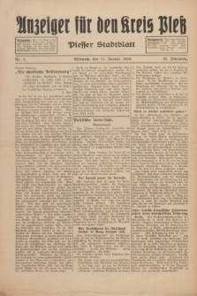 Anzeiger für den Kreis Pleß : Plesser Stadtblatt. Jg.82, Nr. 3 (11 Januar 1933)