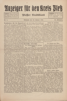 Anzeiger für den Kreis Pleß : Plesser Stadtblatt. Jg.82, Nr. 5 (18 Januar 1933)