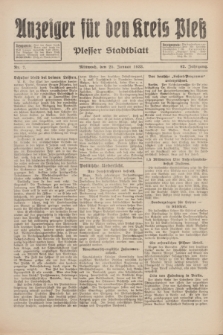 Anzeiger für den Kreis Pleß : Plesser Stadtblatt. Jg.82, Nr. 7 (25 Januar 1933)