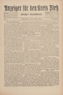 Anzeiger für den Kreis Pleß : Plesser Stadtblatt. Jg.82, Nr. 8 (28 Januar 1933)