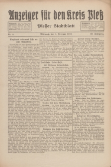 Anzeiger für den Kreis Pleß : Plesser Stadtblatt. Jg.82, Nr. 9 (1 Februar 1933)