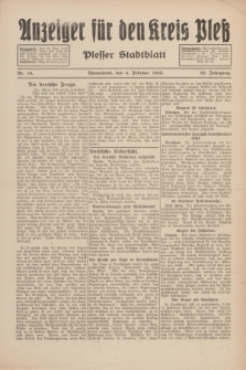 Anzeiger für den Kreis Pleß : Plesser Stadtblatt. Jg.82, Nr. 10 (4 Februar 1933)