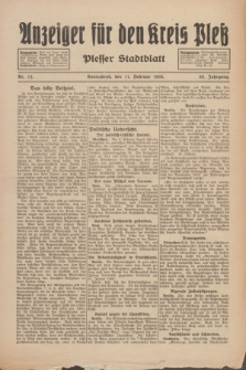 Anzeiger für den Kreis Pleß : Plesser Stadtblatt. Jg.82, Nr. 12 (11 Februar 1933)