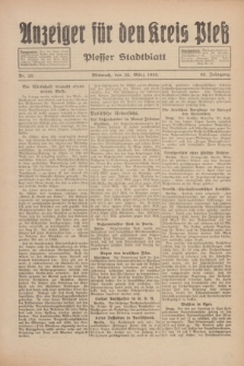 Anzeiger für den Kreis Pleß : Plesser Stadtblatt. Jg.82, Nr. 23 (22 März 1933)