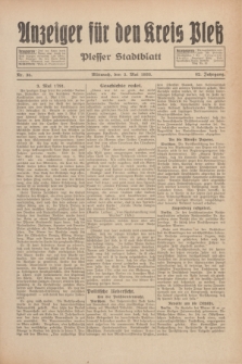 Anzeiger für den Kreis Pleß : Plesser Stadtblatt. Jg.82, Nr. 35 (3 Mai 1933)