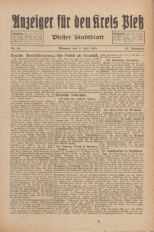 Anzeiger für den Kreis Pleß : Plesser Stadtblatt. Jg.82, Nr. 53 (5 Juli 1933)