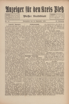 Anzeiger für den Kreis Pleß : Plesser Stadtblatt. Jg.82, Nr. 74 (16 September 1933)