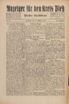 Anzeiger für den Kreis Pleß : Plesser Stadtblatt. Jg.82, Nr. 83 (18 Oktober 1933)