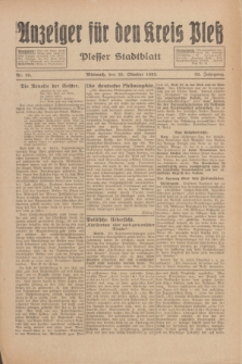 Anzeiger für den Kreis Pleß : Plesser Stadtblatt. Jg.82, Nr. 85 (25 Oktober 1933)
