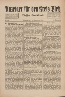 Anzeiger für den Kreis Pleß : Plesser Stadtblatt. Jg.82, Nr. 95 (29 November 1933)