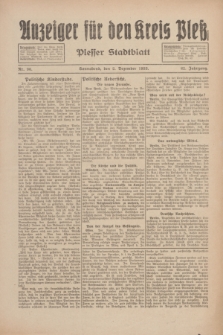 Anzeiger für den Kreis Pleß : Plesser Stadtblatt. Jg.82, Nr. 96 (2 Dezember 1933)