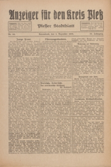 Anzeiger für den Kreis Pleß : Plesser Stadtblatt. Jg.82, Nr. 98 (9 Dezember 1933)
