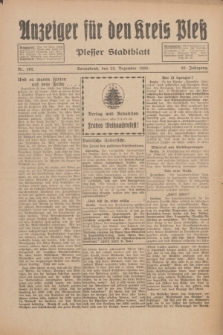 Anzeiger für den Kreis Pleß : Plesser Stadtblatt. Jg.82, Nr. 102 (23 Dezember 1933)
