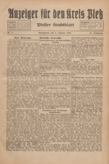 Anzeiger für den Kreis Pleß : Plesser Stadtblatt. Jg.83, Nr. 2 (6 Januar 1934)