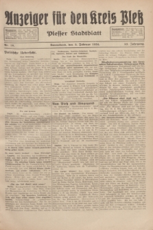 Anzeiger für den Kreis Pleß : Plesser Stadtblatt. Jg.83, Nr. 10 (3 Februar 1934)