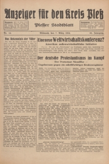 Anzeiger für den Kreis Pleß : Plesser Stadtblatt. Jg.83, Nr. 19 (7 März 1934)