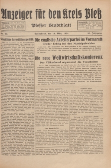 Anzeiger für den Kreis Pleß : Plesser Stadtblatt. Jg.83, Nr. 20 (10 März 1934)