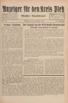 Anzeiger für den Kreis Pleß : Plesser Stadtblatt. Jg.83, Nr. 25 (28 März 1934)