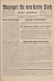 Anzeiger für den Kreis Pleß : Plesser Stadtblatt. Jg.83, Nr. 84 (27 Oktober 1934)