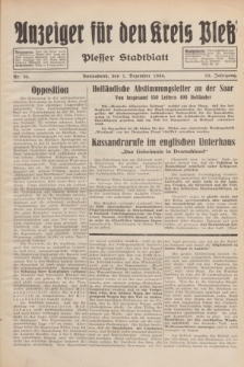 Anzeiger für den Kreis Pleß : Plesser Stadtblatt. Jg.83, Nr. 94 (1 Dezember 1934)