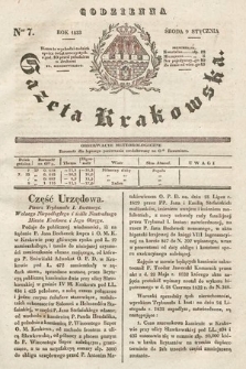 Codzienna Gazeta Krakowska. 1833, nr 7 |PDF|