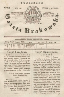 Codzienna Gazeta Krakowska. 1833, nr 27 |PDF|