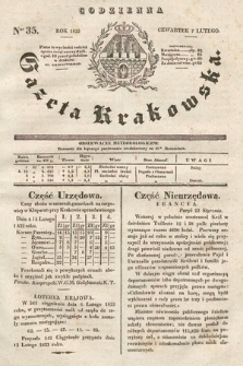 Codzienna Gazeta Krakowska. 1833, nr 35 |PDF|