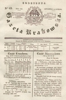 Codzienna Gazeta Krakowska. 1833, nr 42 |PDF|