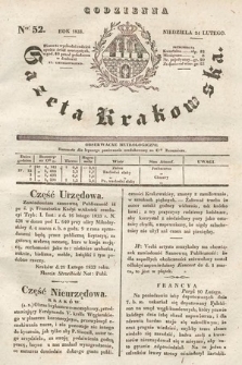 Codzienna Gazeta Krakowska. 1833, nr 52 |PDF|