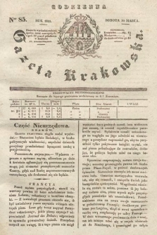 Codzienna Gazeta Krakowska. 1833, nr 85 |PDF|