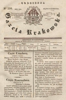 Codzienna Gazeta Krakowska. 1833, nr 110 |PDF|