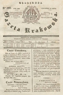 Codzienna Gazeta Krakowska. 1833, nr 193 |PDF|