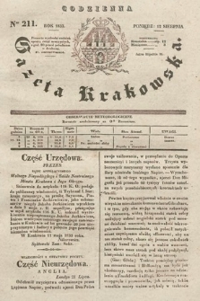 Codzienna Gazeta Krakowska. 1833, nr 211 |PDF|