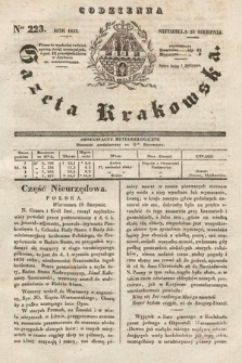 Codzienna Gazeta Krakowska. 1833, nr 223 |PDF|