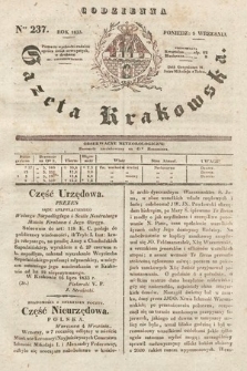Codzienna Gazeta Krakowska. 1833, nr 237 |PDF|