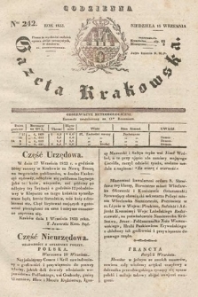 Codzienna Gazeta Krakowska. 1833, nr 242 |PDF|