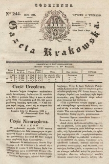 Codzienna Gazeta Krakowska. 1833, nr 244 |PDF|