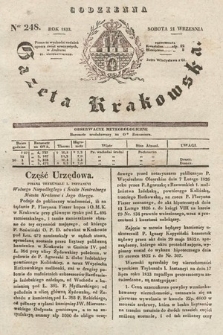 Codzienna Gazeta Krakowska. 1833, nr 248 |PDF|