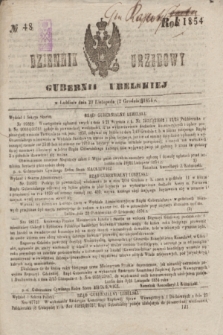 Dziennik Urzędowy Gubernii Lubelskiej. 1854, No 48 (2 grudnia) + dod.