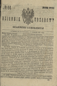 Dziennik Urzędowy Gubernii Lubelskiej. 1861, № 44 (2 listopada) + dod.