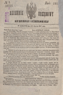 Dziennik Urzędowy Gubernii Lubelskiej. 1853, No 3 (3/15 stycznia) + dod.