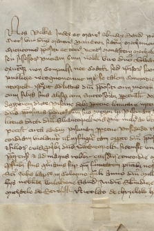Dokument sądu ziemskiego sandomierskiego dotyczący zawarcia ugody granicznej między wsiami Stawiany, należącej do klasztoru Bożogrobców w Miechowie, oraz Gartatowice