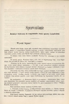 [Kadencja II, sesja II, al. 68] Alegata do Sprawozdań Stenograficznych z Drugiej Sesji Drugiego Peryodu Sejmu Galicyjskiego z roku 1868. Alegat 68