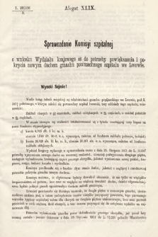 [Kadencja III, sesja II, al. 49] Alegata do Sprawozdań Stenograficznych z Drugiej Sesyi Trzeciego Peryodu Sejmu Galicyjskiego z r. 1871. Alegat 49