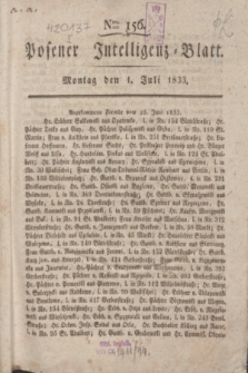 Posener Intelligenz-Blatt. 1833, Nro. 156 (1 Juli) + dod.