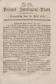 Posener Intelligenz-Blatt. 1833, Nro. 171 (18 Juli)