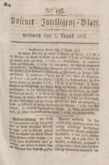 Posener Intelligenz-Blatt. 1833, Nro. 188 (7 August)
