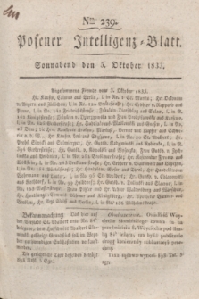 Posener Intelligenz-Blatt. 1833, Nro. 239 (5 Oktober)
