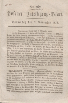 Posener Intelligenz-Blatt. 1833, Nro. 267 (7 November) + dod.